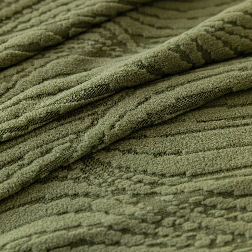 Elastic Stretch Sofa Cover Slipcover,  Thick Plush Wavy Flowing Texture Couch Cover