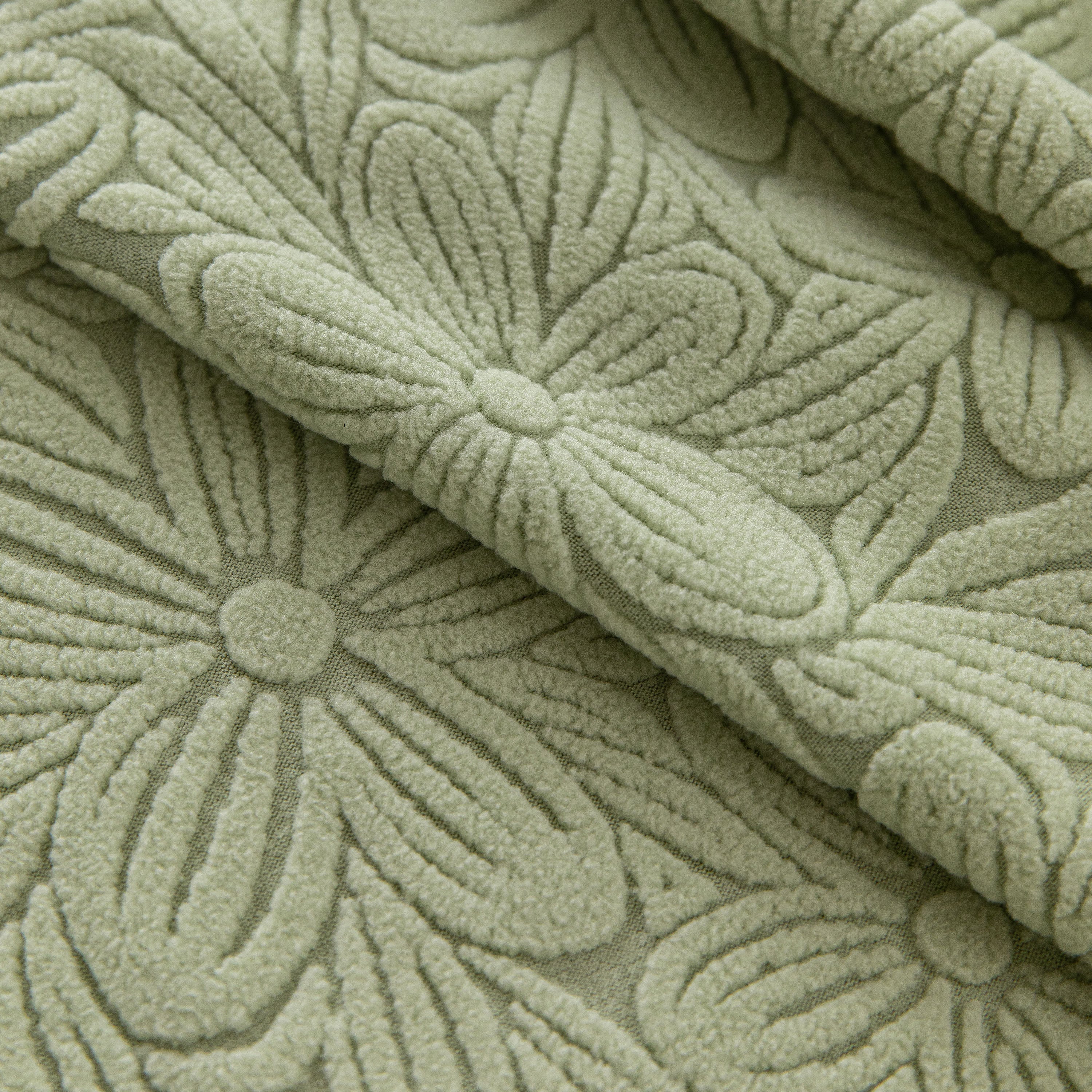 High Elastic Floral Couch Slipcover, Jacquard Stretch Non-Slip Furniture Protector
