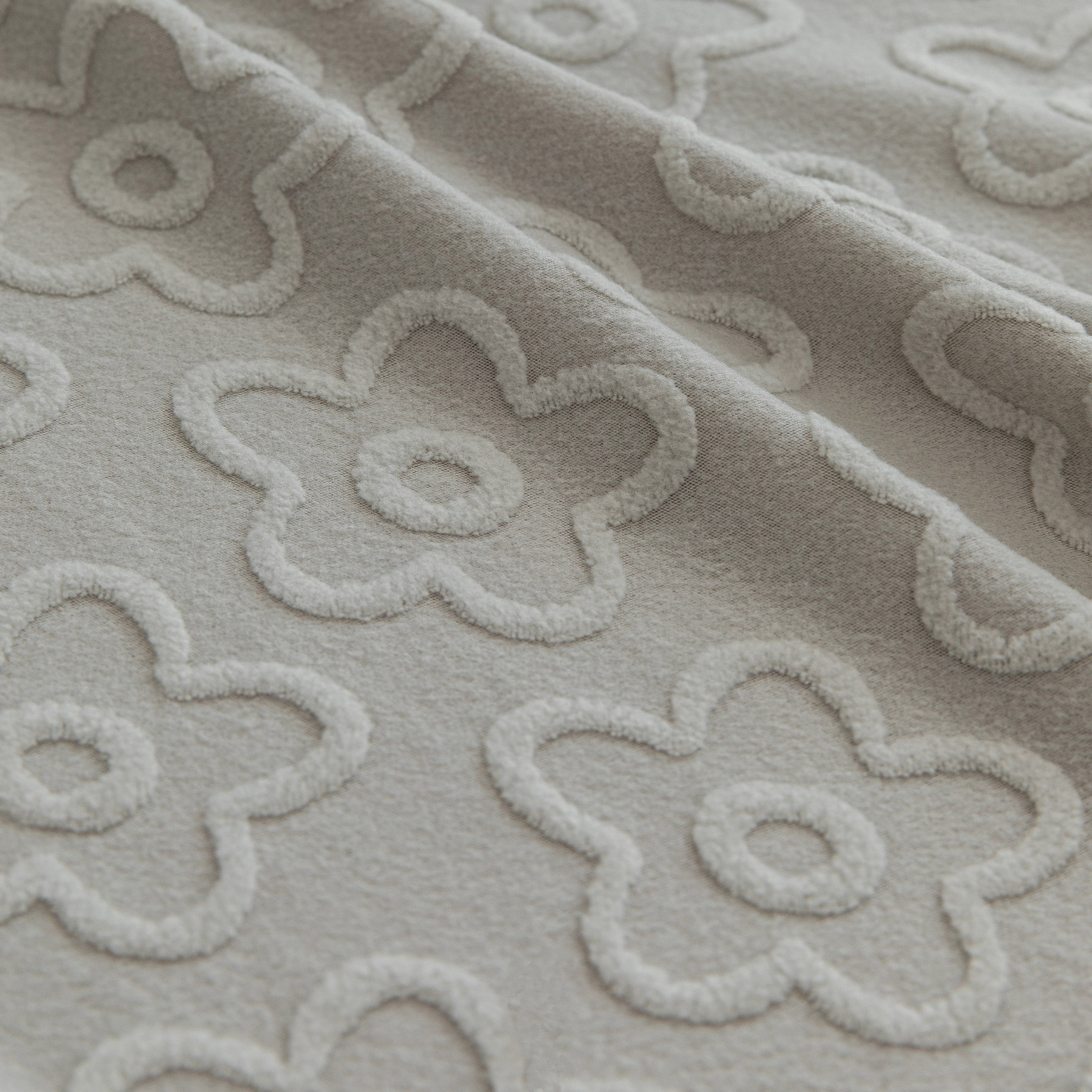 High Stretch Jacquard Sofa Slipcover, Soft Spandex Textured Floral Couch Cover