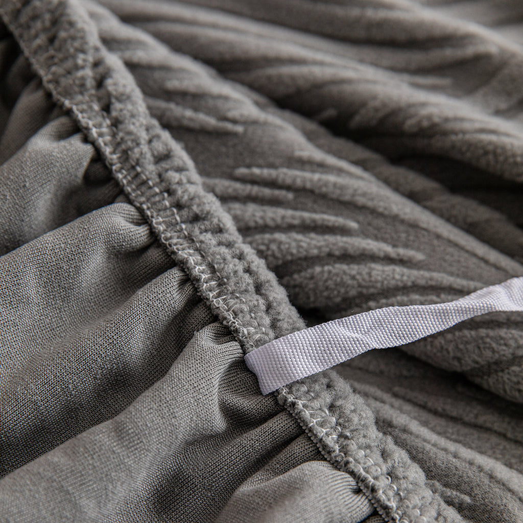 Modern Wavy Jacquard Sofa Slipcover, High Stretch Sofa Cover with 3D Organic Texture