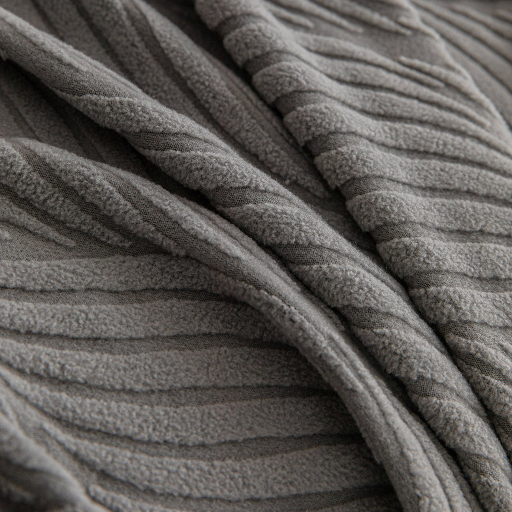 Modern Wavy Jacquard Sofa Slipcover, High Stretch Sofa Cover with 3D Organic Texture