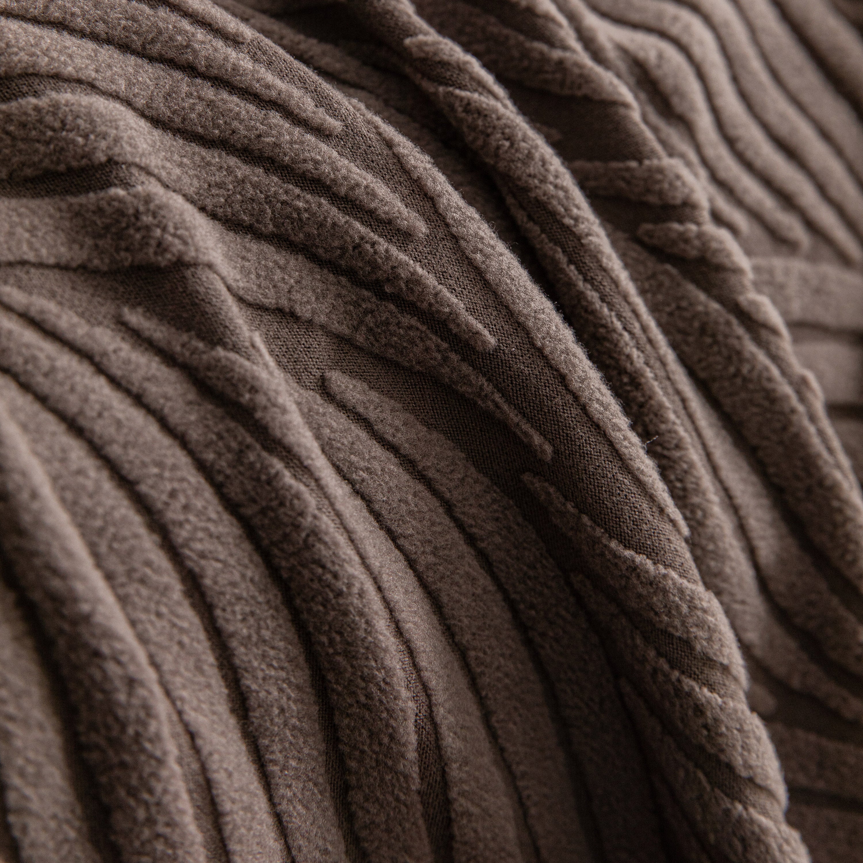 Modern Wavy Jacquard Sofa Slipcover, High Stretch Sofa Cover with 3D Organic Texture