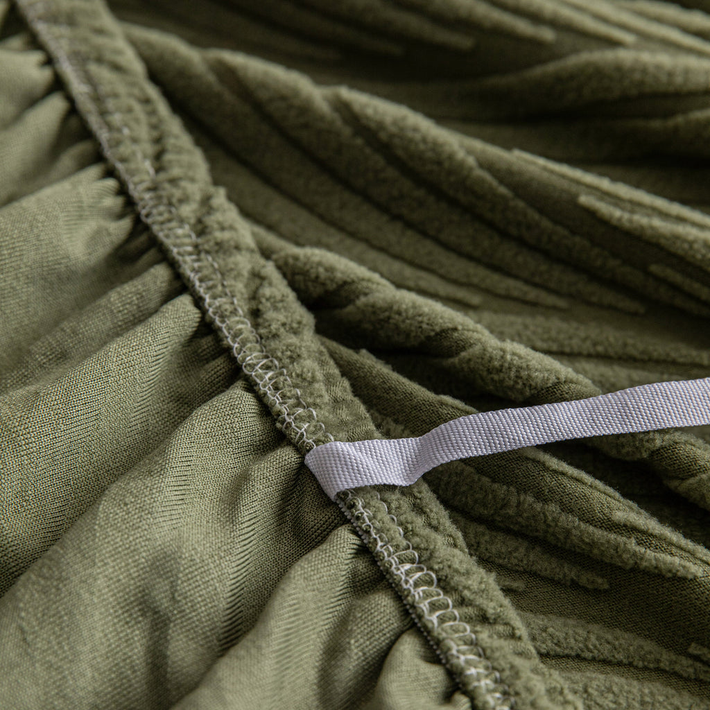 Modern Wavy Jacquard Sofa Slipcover, High Stretch Sofa Cover with 3D Organic Texture