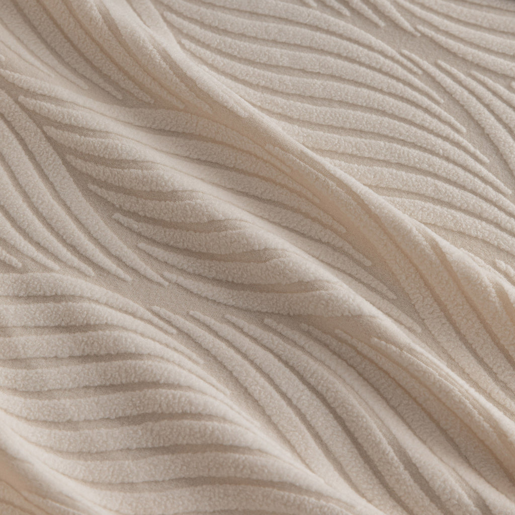 Modern Wavy Jacquard Sofa Slipcover, High Stretch Sofa Cover with 3D Organic Texture