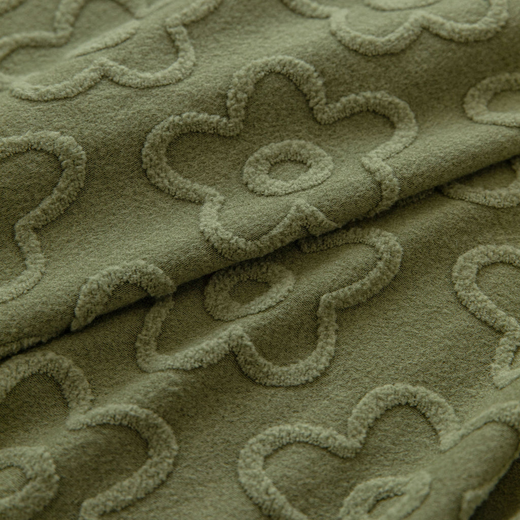 High Stretch Jacquard Sofa Slipcover, Soft Spandex Textured Floral Couch Cover