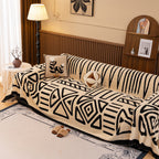 Boho Plush Couch Cover Bohemian Throw Blanket Decor Covers Sofa Chair Furniture Bed