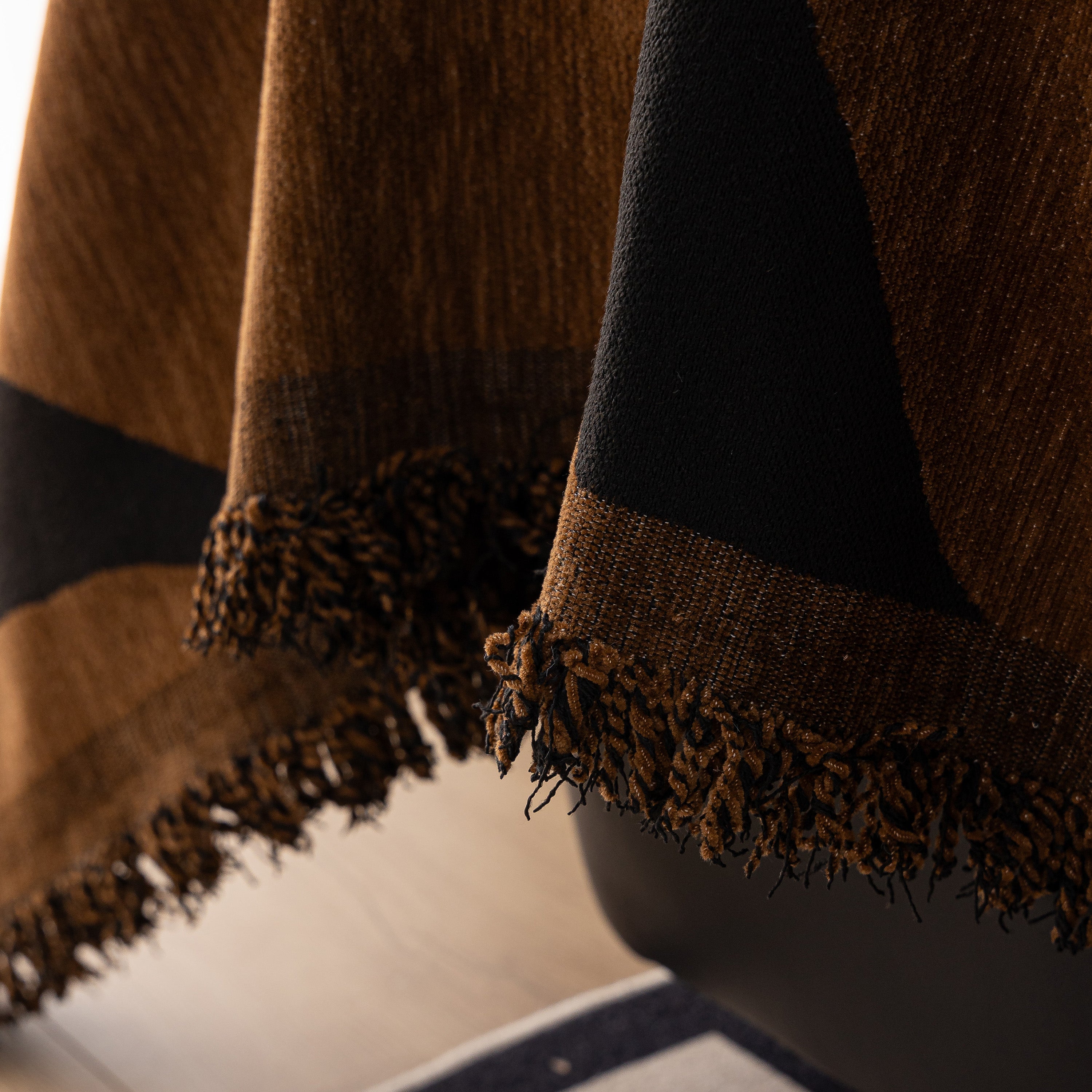 Zebra Striped Chenille Throw Sofa Cover Full-Cover Decorative Furniture Slipcover