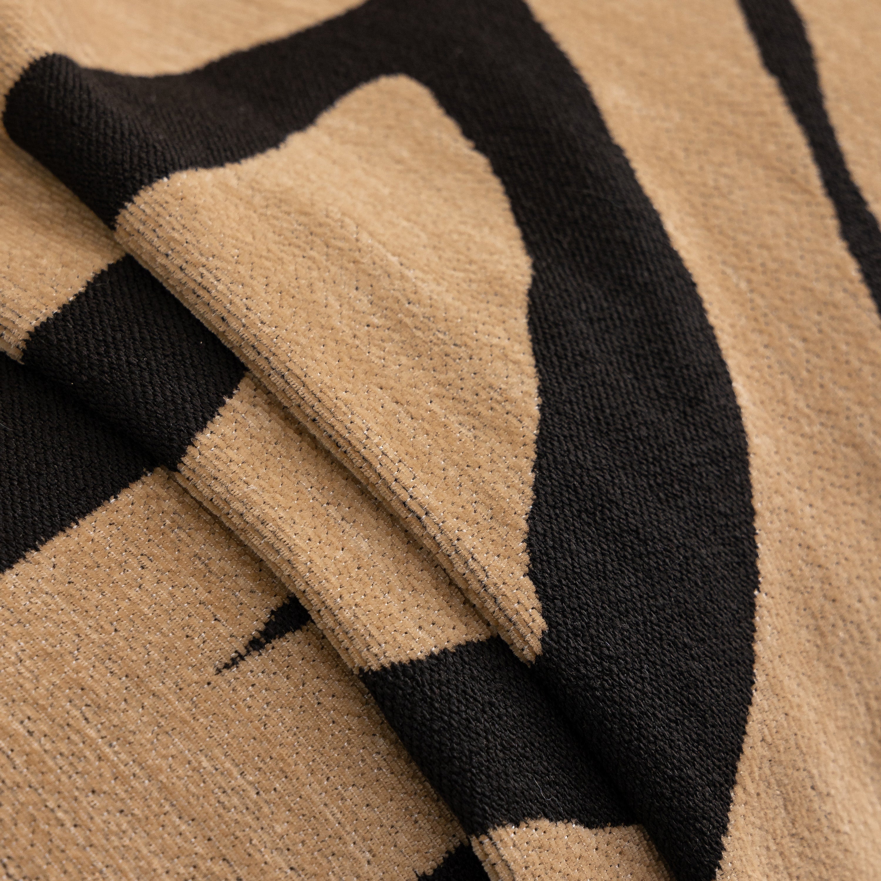 Zebra Striped Chenille Throw Sofa Cover Full-Cover Decorative Furniture Slipcover