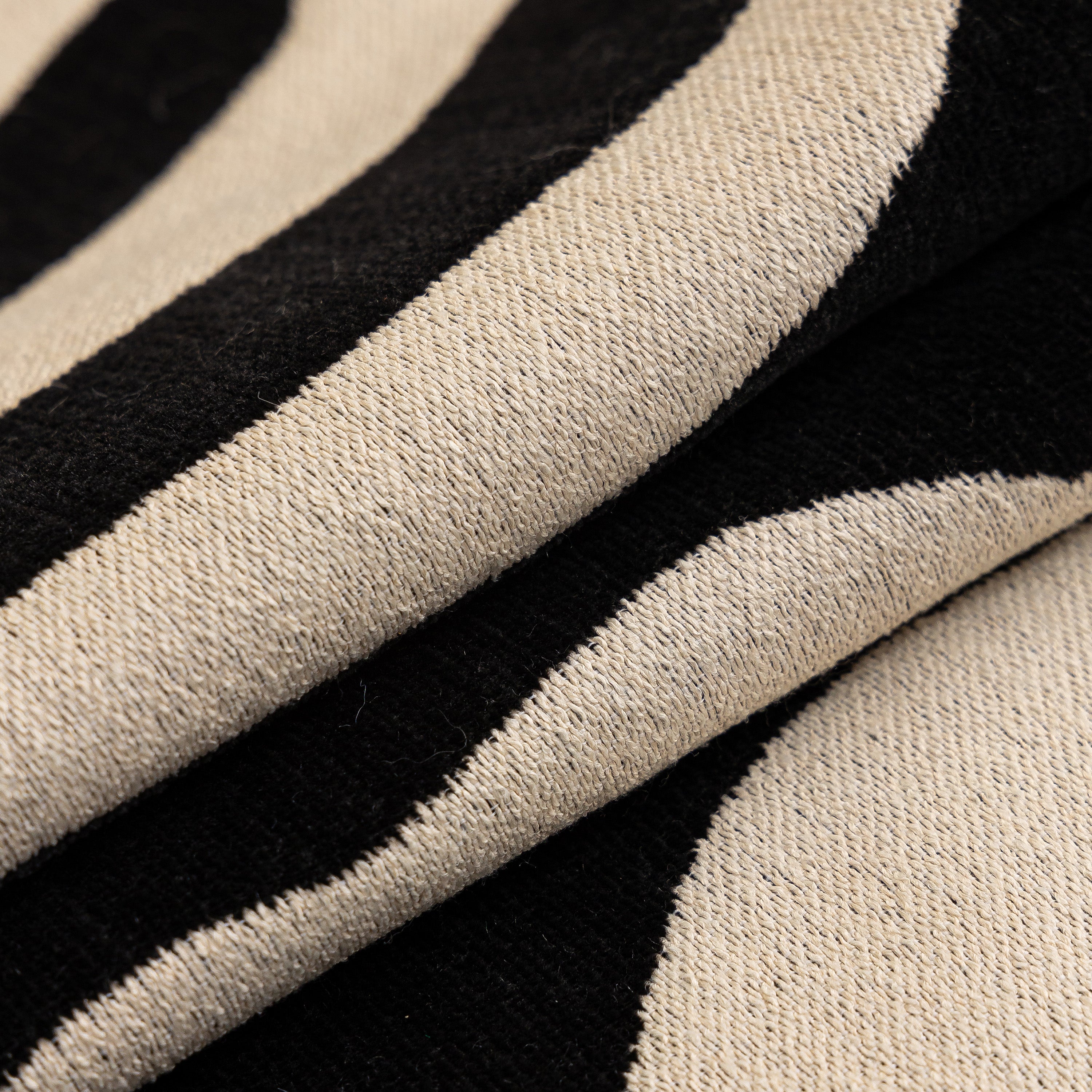 Zebra Striped Chenille Throw Sofa Cover Full-Cover Decorative Furniture Slipcover