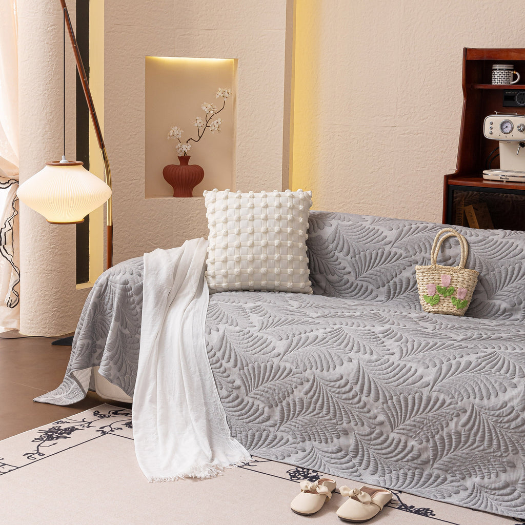 Cooling Quilted Non-Slip Furniture Protector for Pets & Kids, Washable Sofa Slipcover