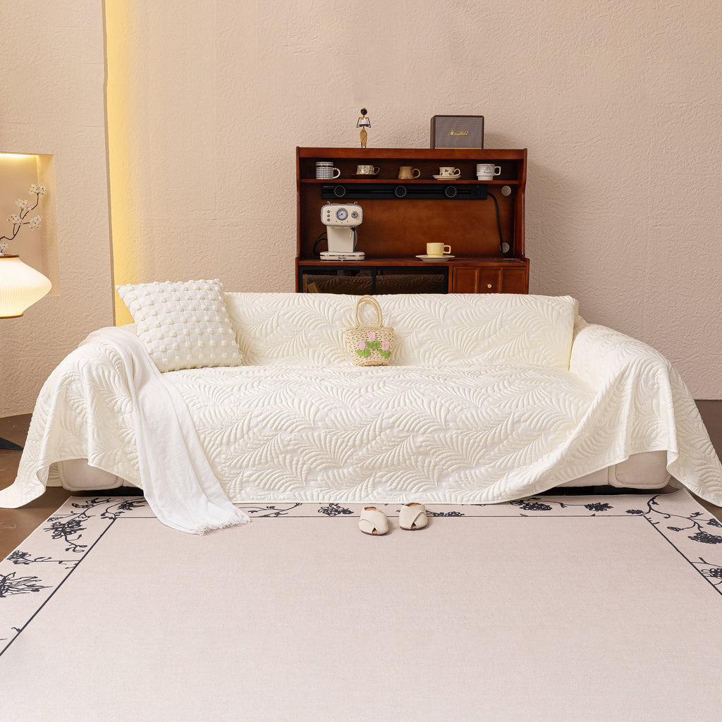 Cooling Quilted Non-Slip Furniture Protector for Pets & Kids, Washable Sofa Slipcover