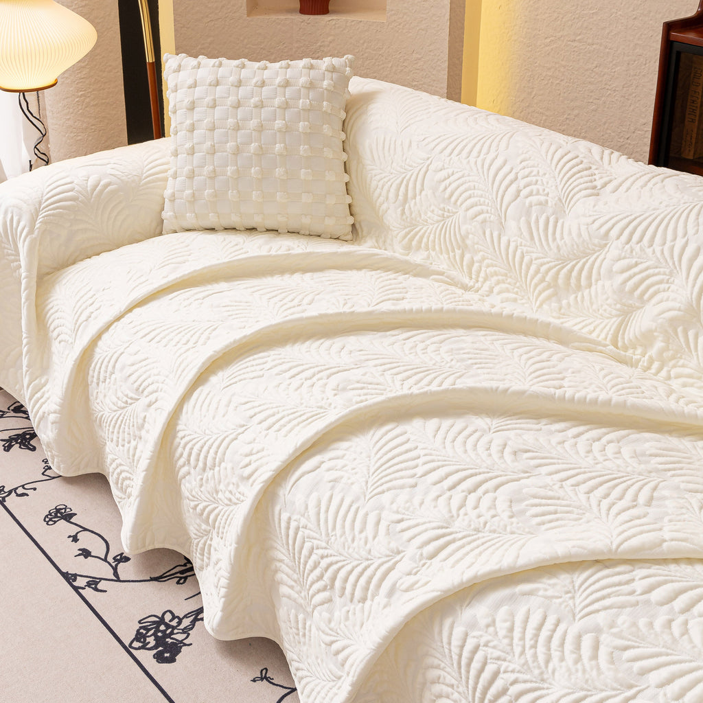 Cooling Quilted Non-Slip Furniture Protector for Pets & Kids, Washable Sofa Slipcover