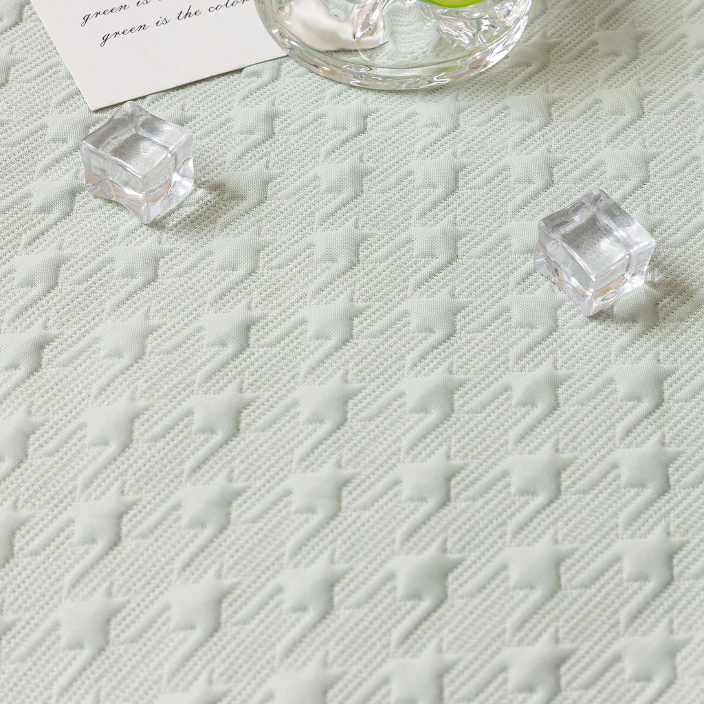 Jacquard Ice Silk Sofa Throw Cover with Gold Trim, Summer Cooling Couch Slipcover