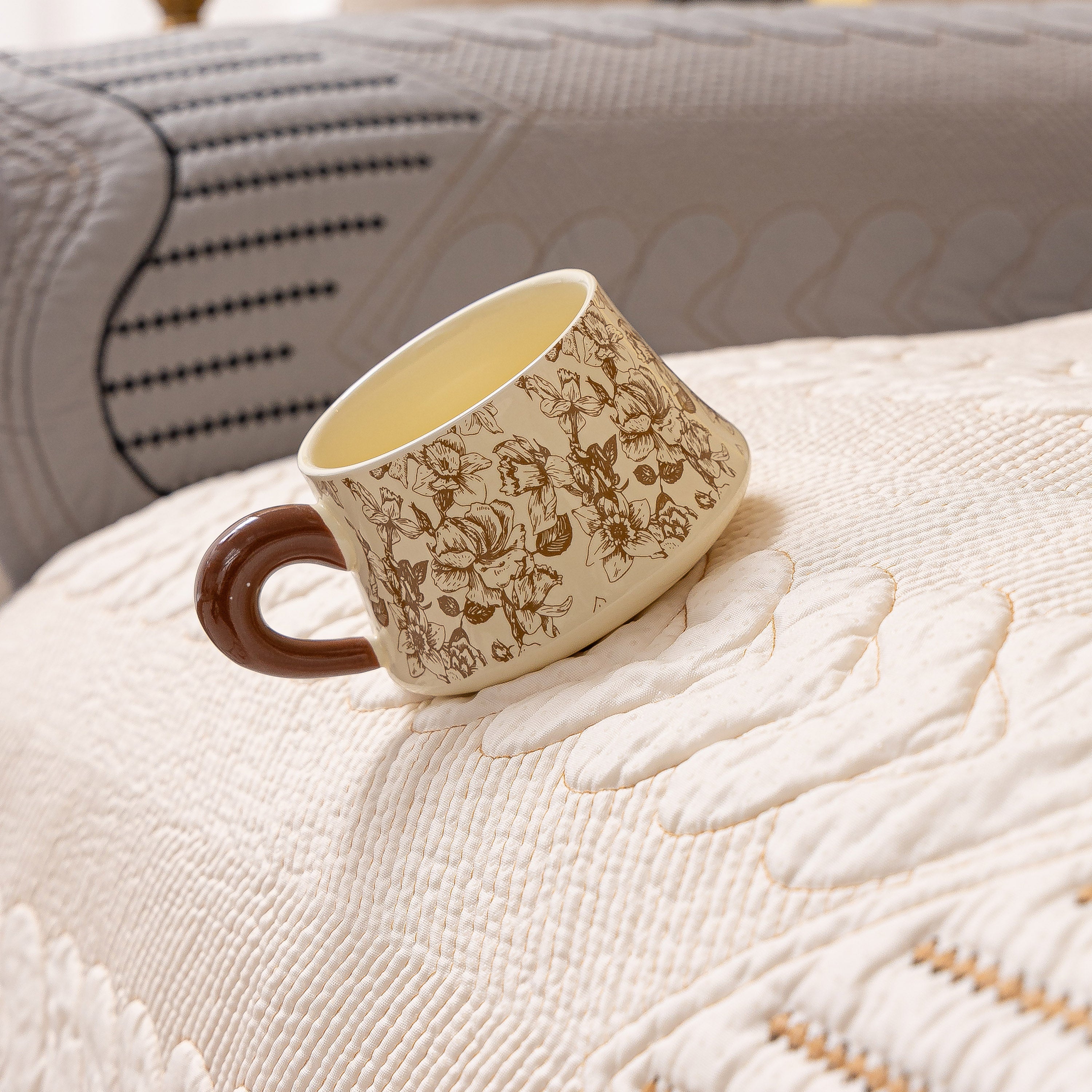 3D Quilted Thick Cotton Sofa Cover Non-Slip Couch Throw for Fabric & Leather Sofas