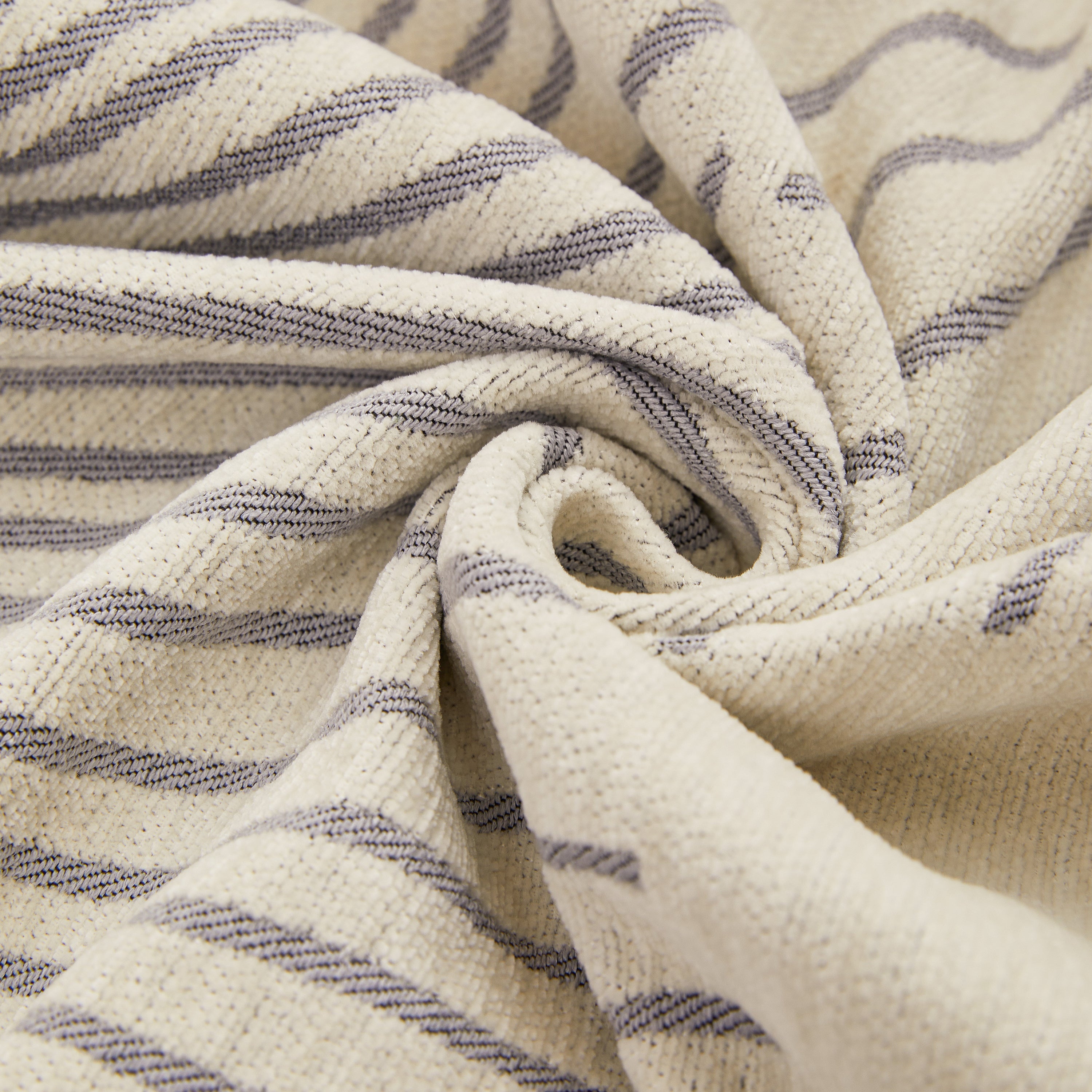 Geometric Radial Striped L-Shape Sofa Cover: Thick, Reversible Furniture Blanket for Kids and Pets