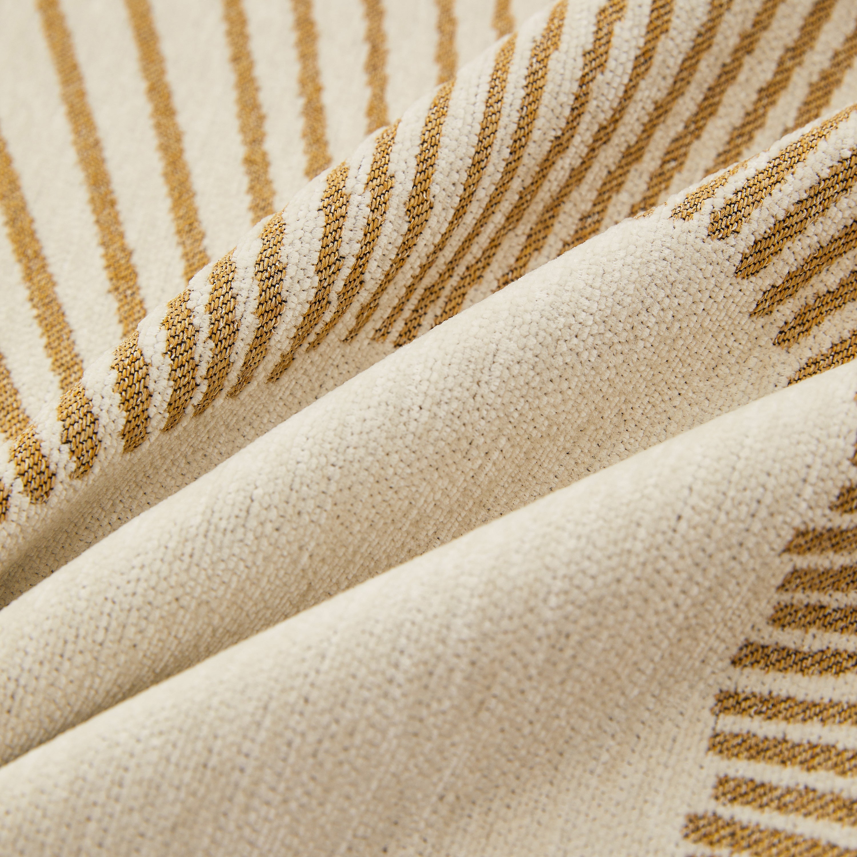 Geometric Radial Striped L-Shape Sofa Cover: Thick, Reversible Furniture Blanket for Kids and Pets