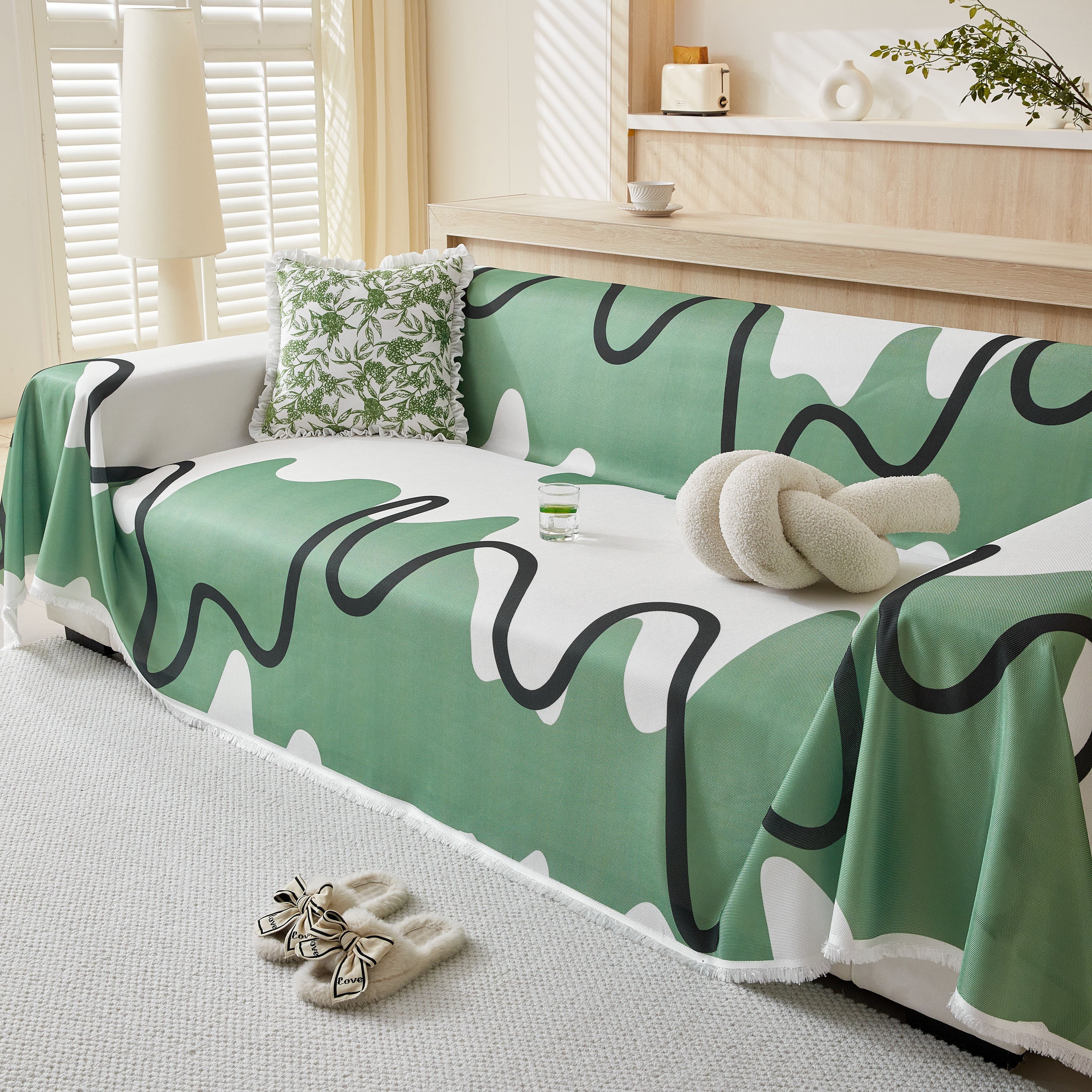 Lightweight Washed Soft Breathable Throw Blanket Perfect for Summer, Great Blanket Layer for Couch