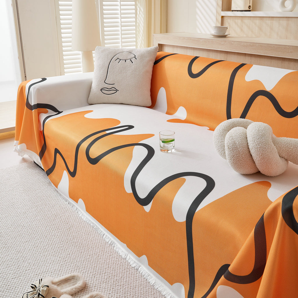 Lightweight Washed Soft Breathable Throw Blanket Perfect for Summer, Great Blanket Layer for Couch