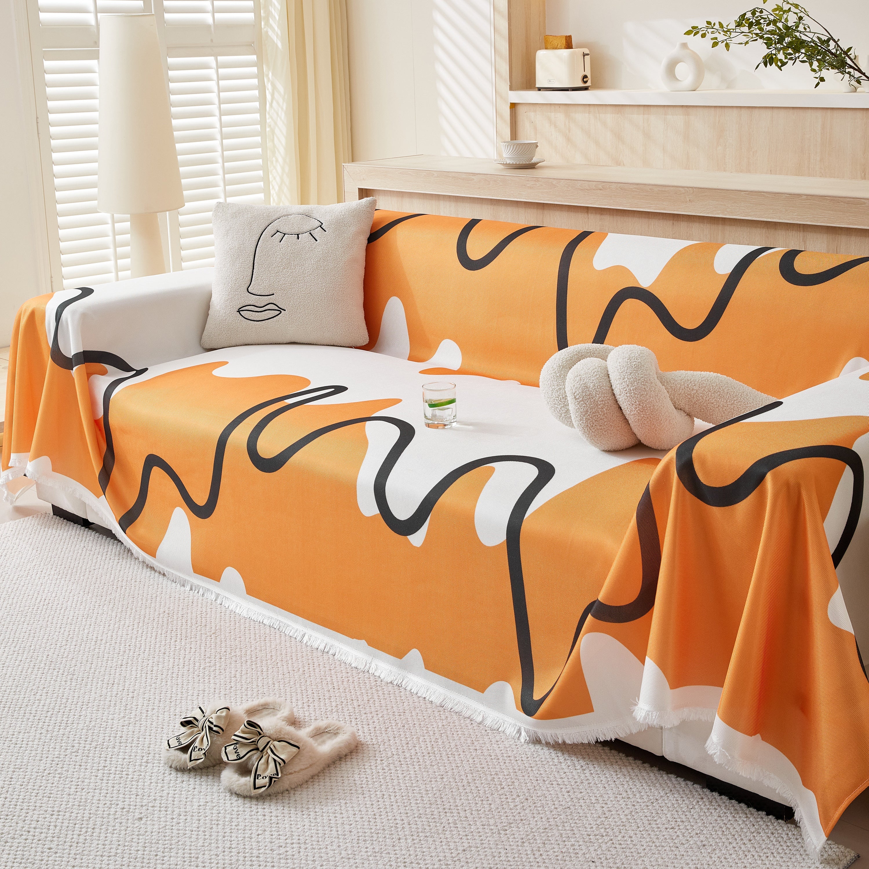 Lightweight Washed Soft Breathable Throw Blanket Perfect for Summer, Great Blanket Layer for Couch