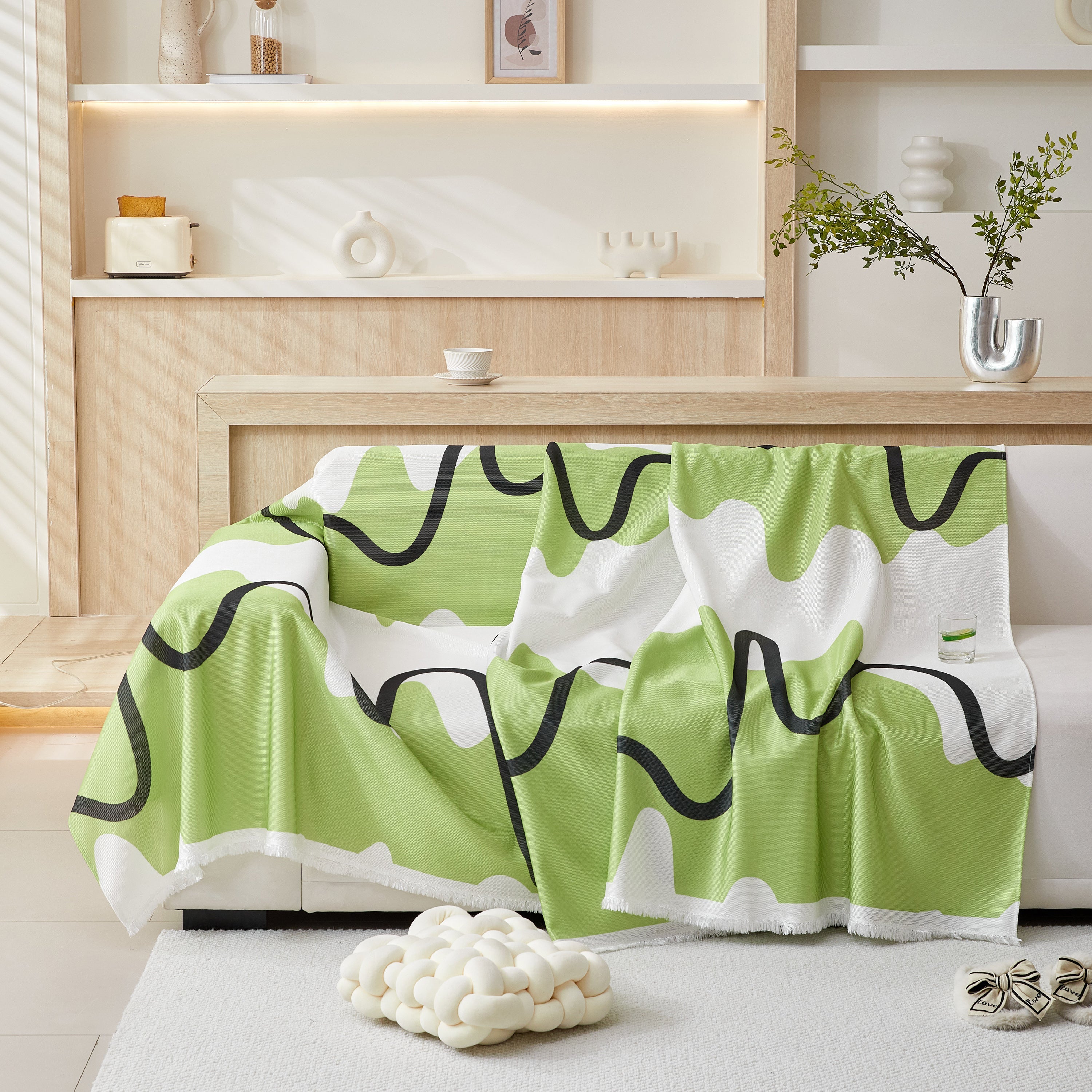 Lightweight Washed Soft Breathable Throw Blanket Perfect for Summer, Great Blanket Layer for Couch