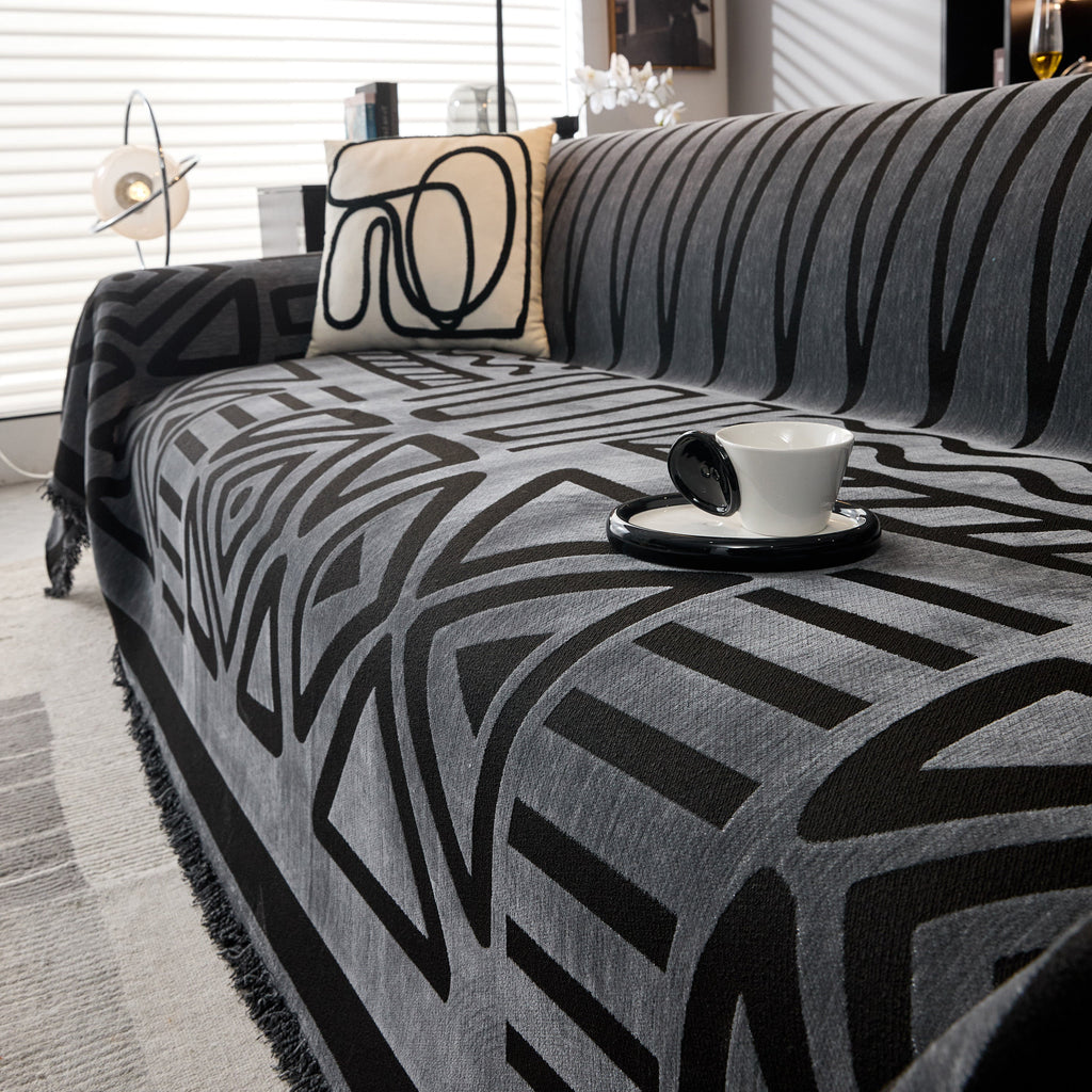 Boho Chenille Sofa Throw Covers Sectional Sofa Couch Cover Sofa Protector Covers