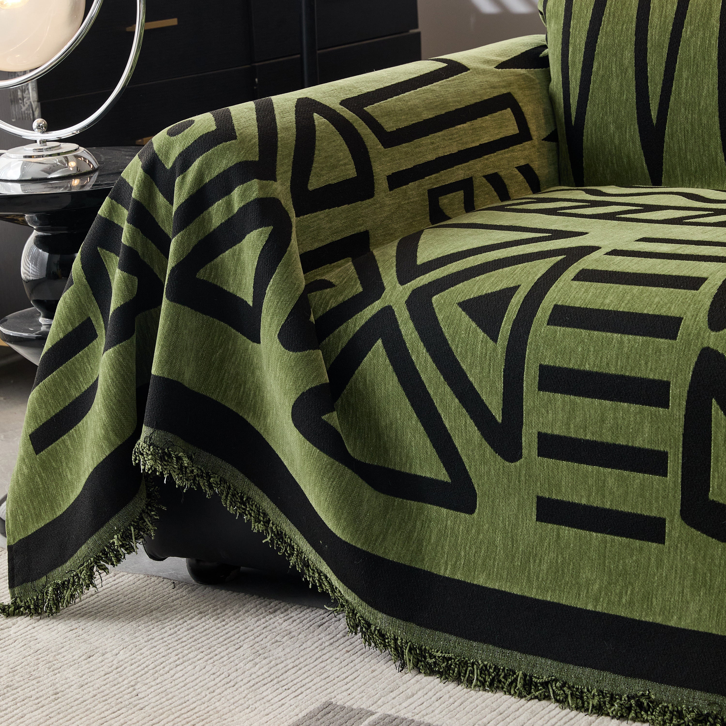 Boho Chenille Sofa Throw Covers Sectional Sofa Couch Cover Sofa Protector Covers