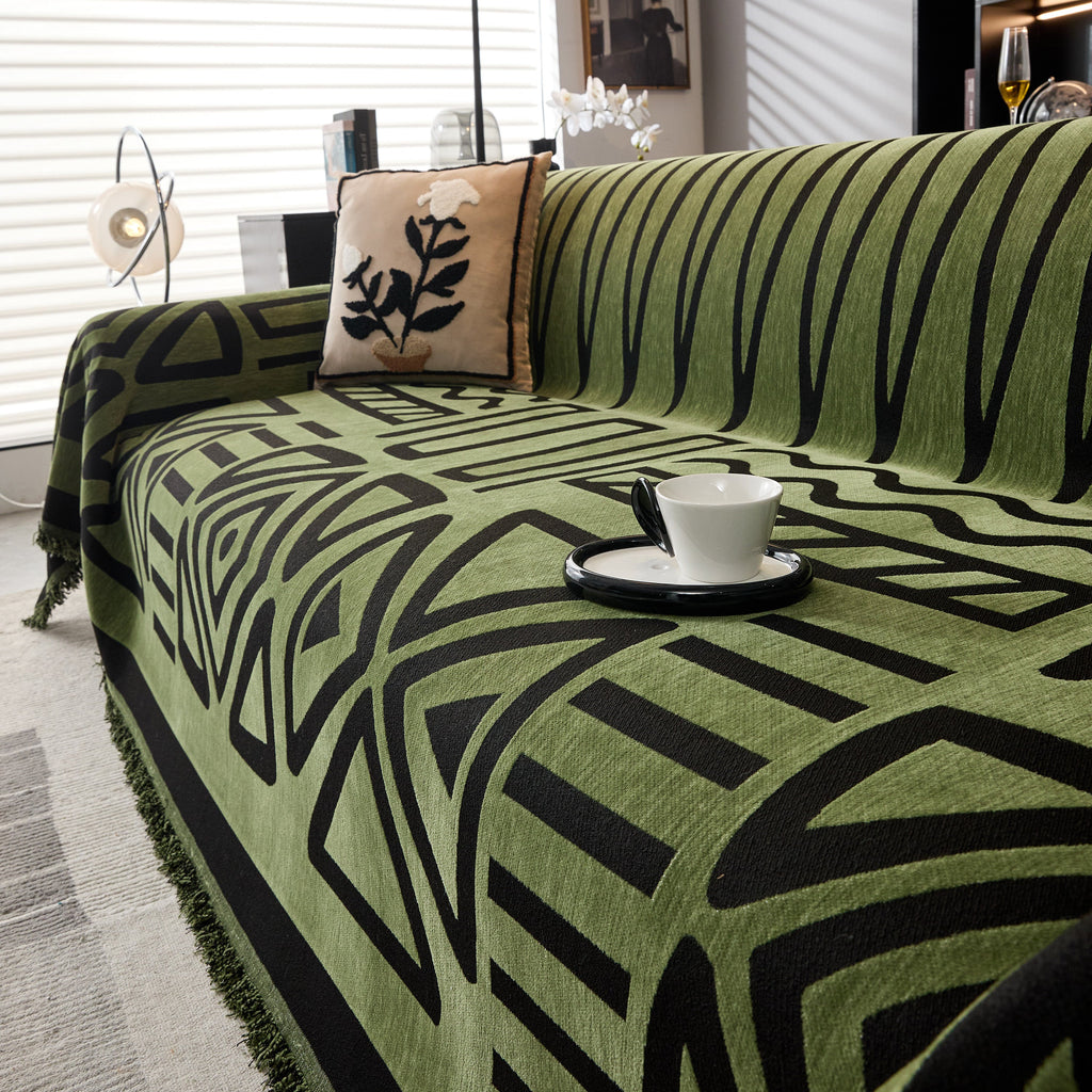 Boho Chenille Sofa Throw Covers Sectional Sofa Couch Cover Sofa Protector Covers