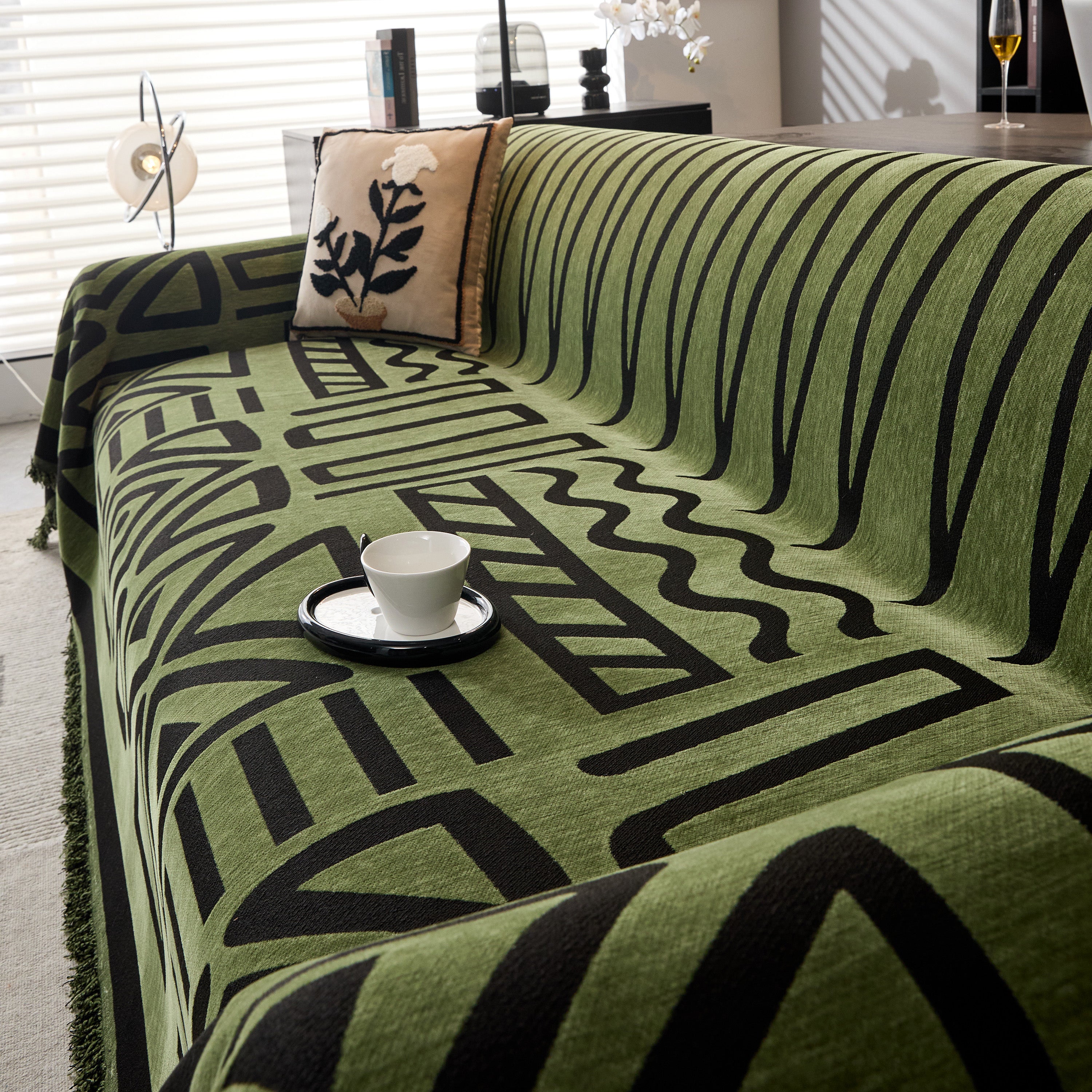 Boho Chenille Sofa Throw Covers Sectional Sofa Couch Cover Sofa Protector Covers