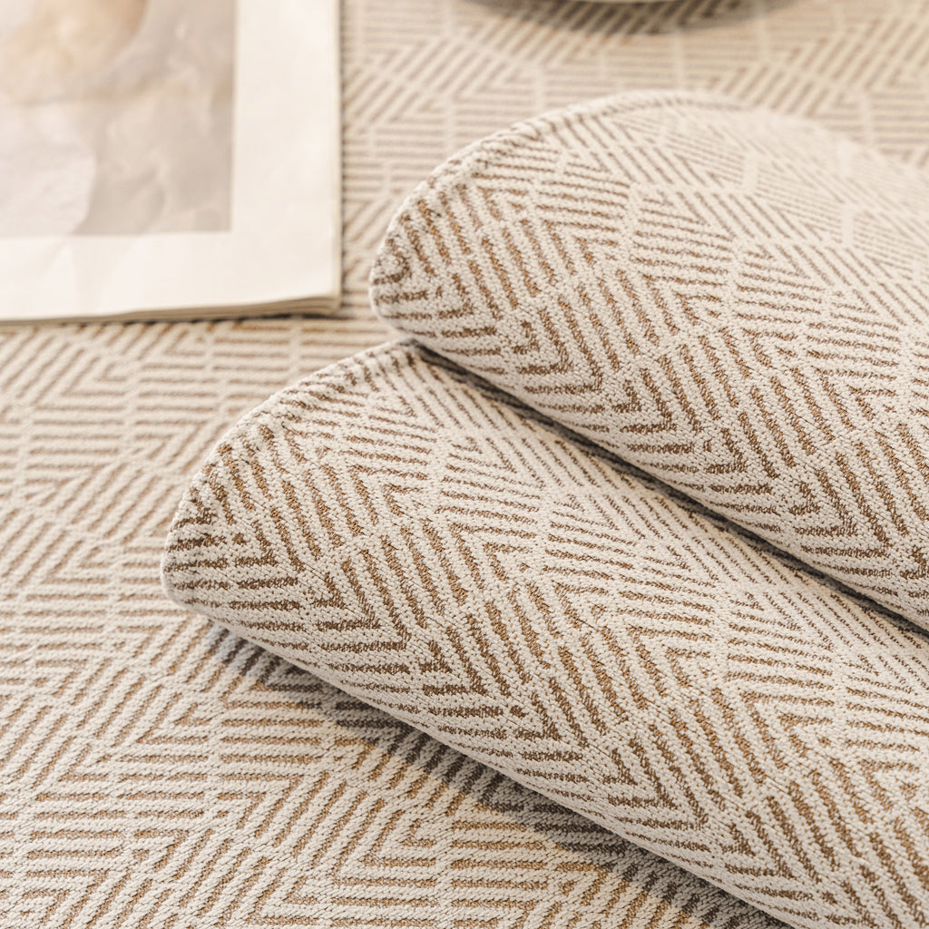 Herringbone Sofa Protector Cover, Non-Slip Couch Cover for Seat, Back & Arms
