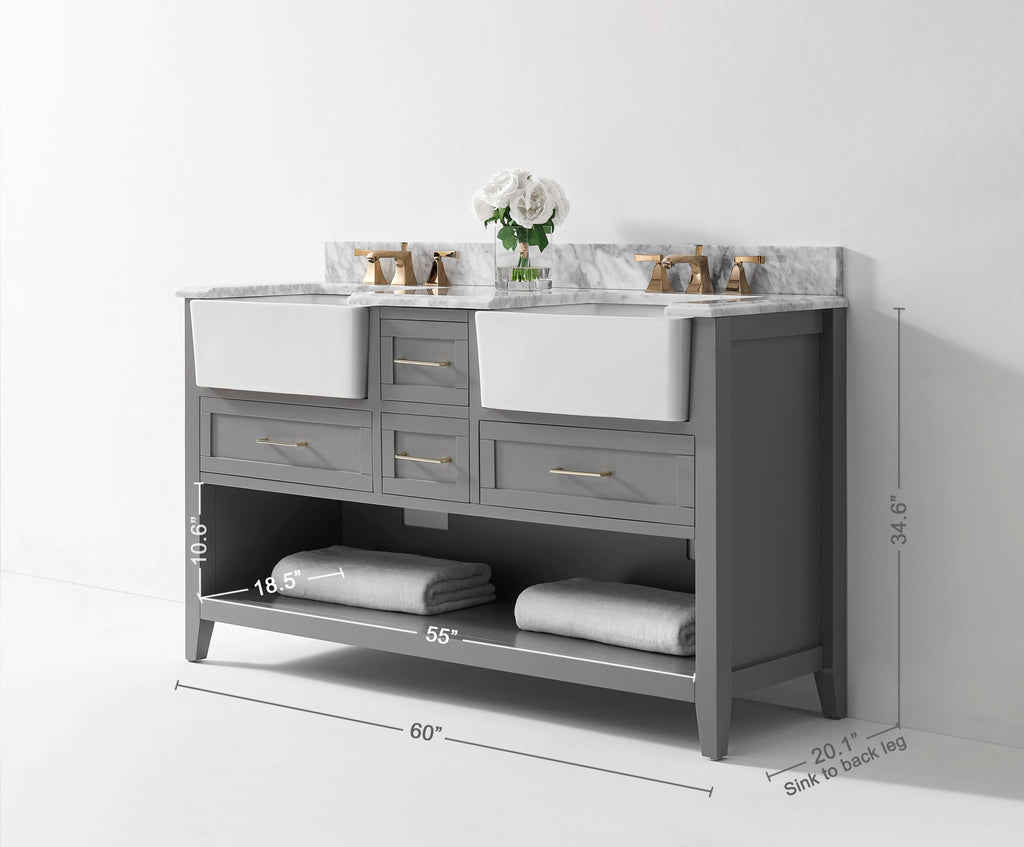 Hayley 60" Bath Vanity Set