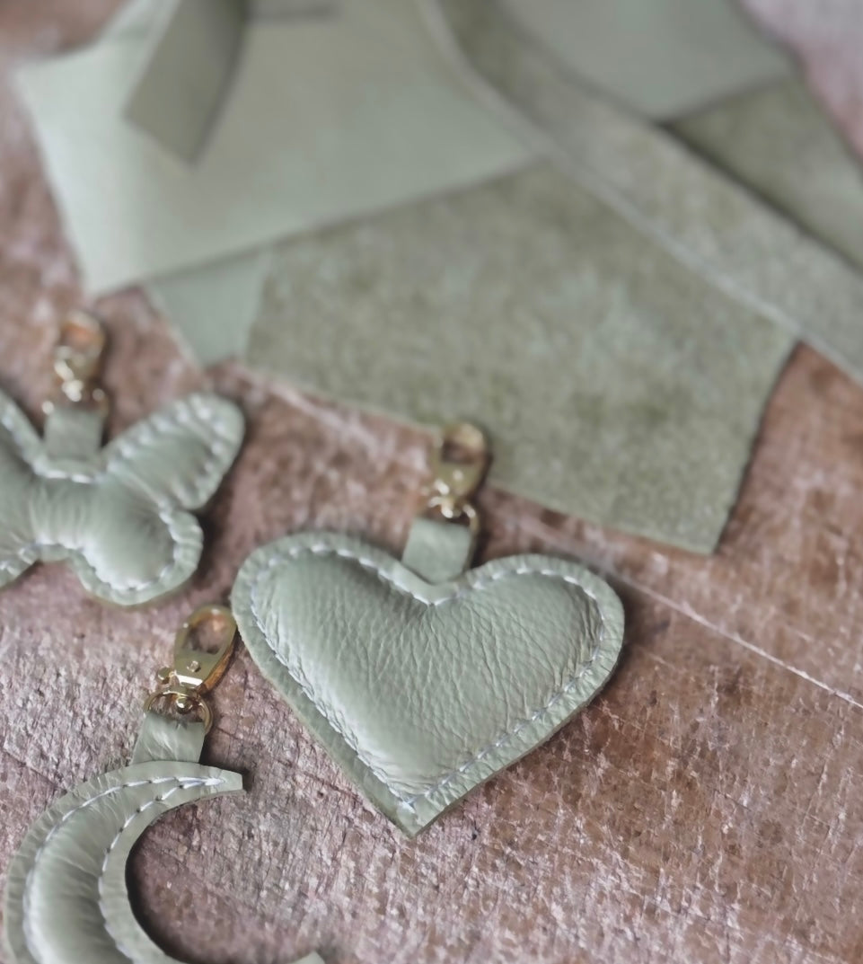 Leather Butterfly Charm