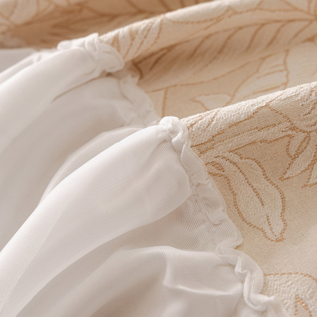 French Chic Style Ruffle Floral Cover Throws for Sofas, Decorative Couch Covers