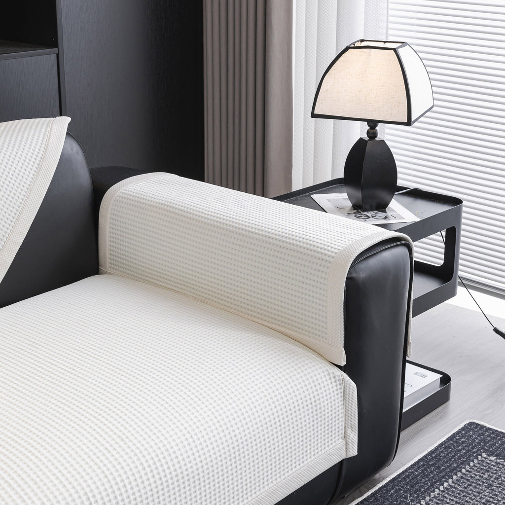 Non-Slip Cooling Breathable Couch Protector Towel, Lightweight Slipcover for Sofas