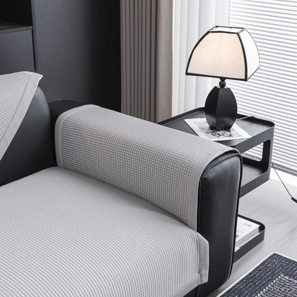 Non-Slip Cooling Breathable Couch Protector Towel, Lightweight Slipcover for Sofas