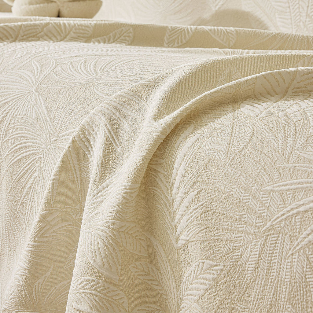 Tropical Botanical Leaf Texture Furniture Protector Blanket Soft Breathable Sofa Cover