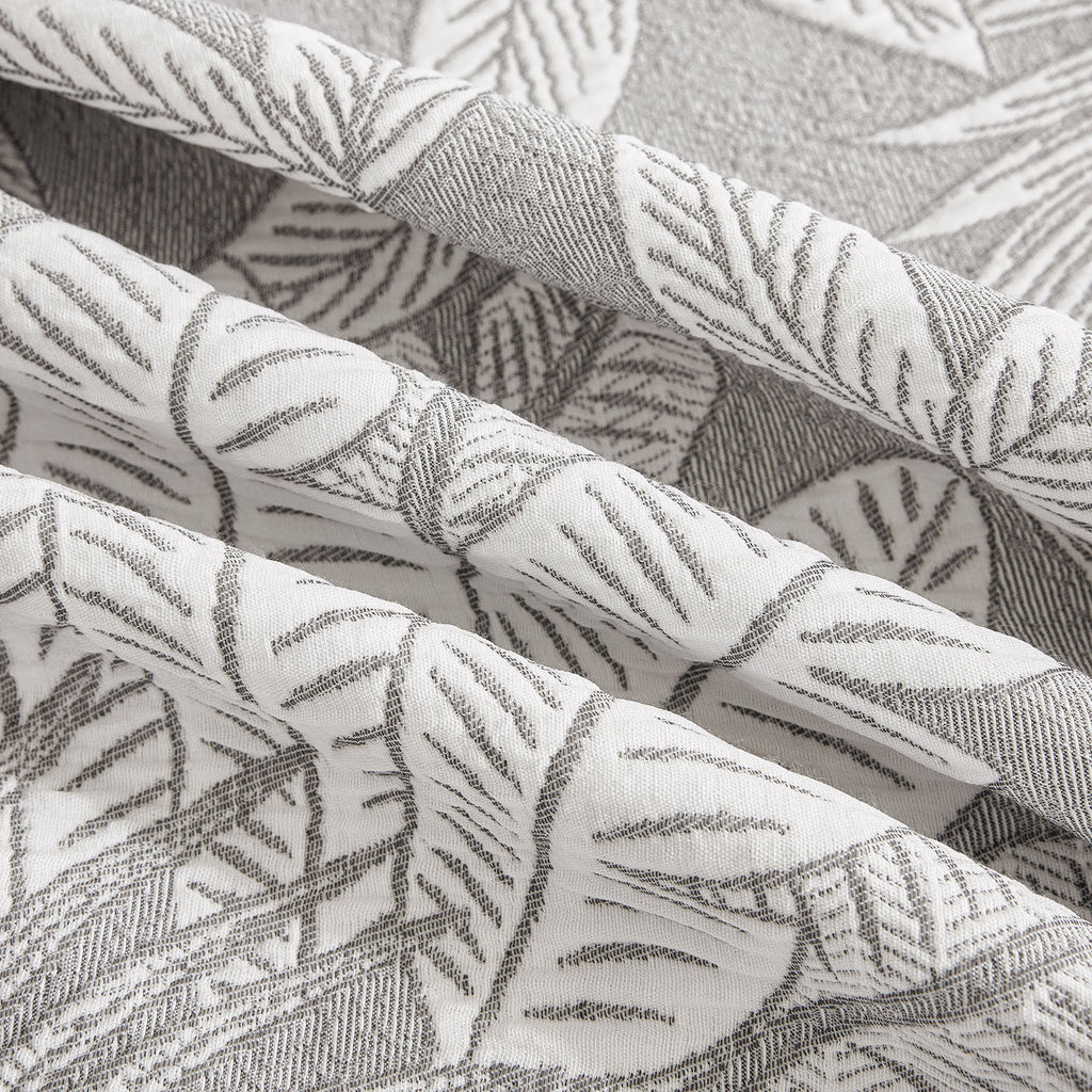 Tropical Botanical Leaf Texture Furniture Protector Blanket Soft Breathable Sofa Cover