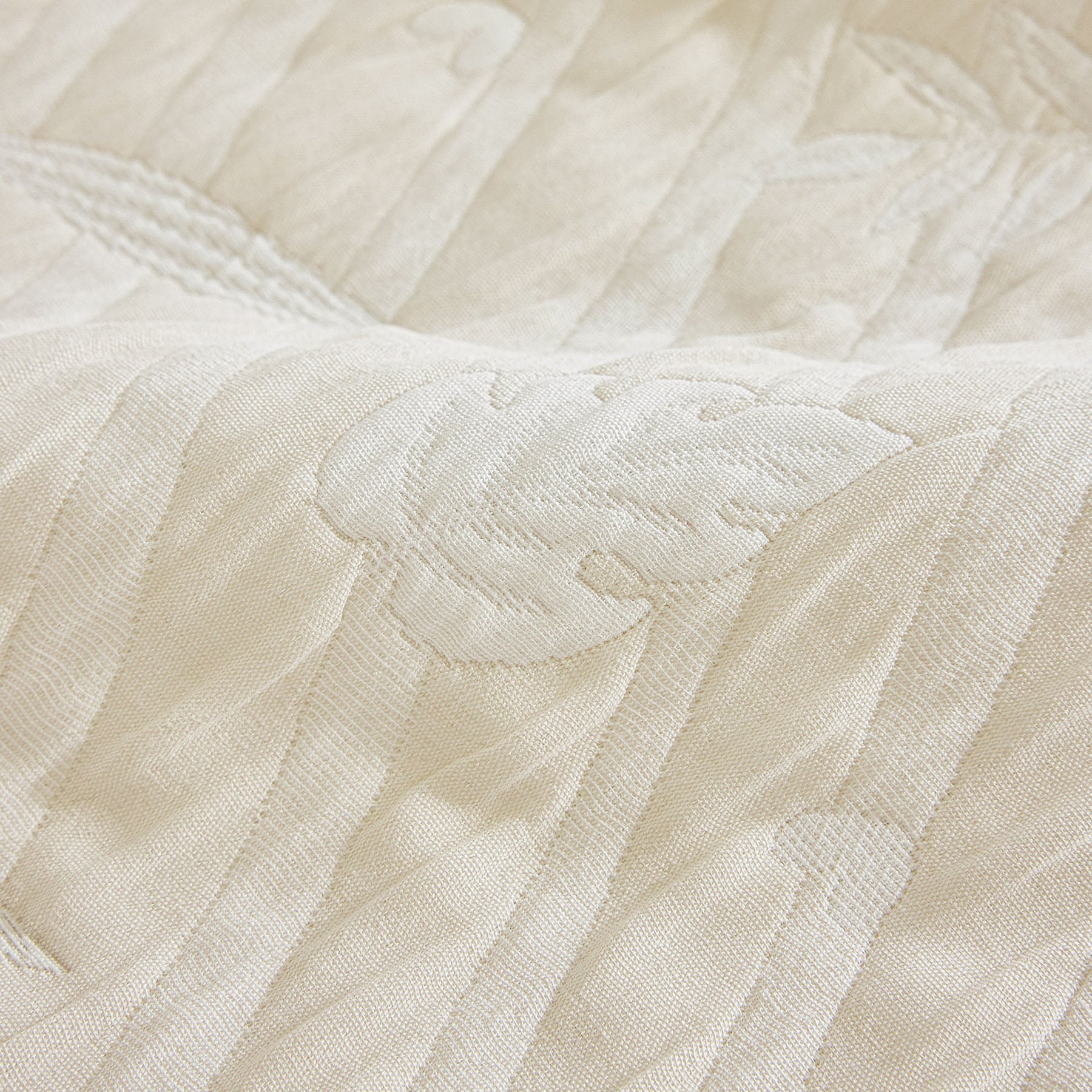 Soft Breathable Sofa Cover Blanket,Botanical Embossed Furniture Protector Throw Cover