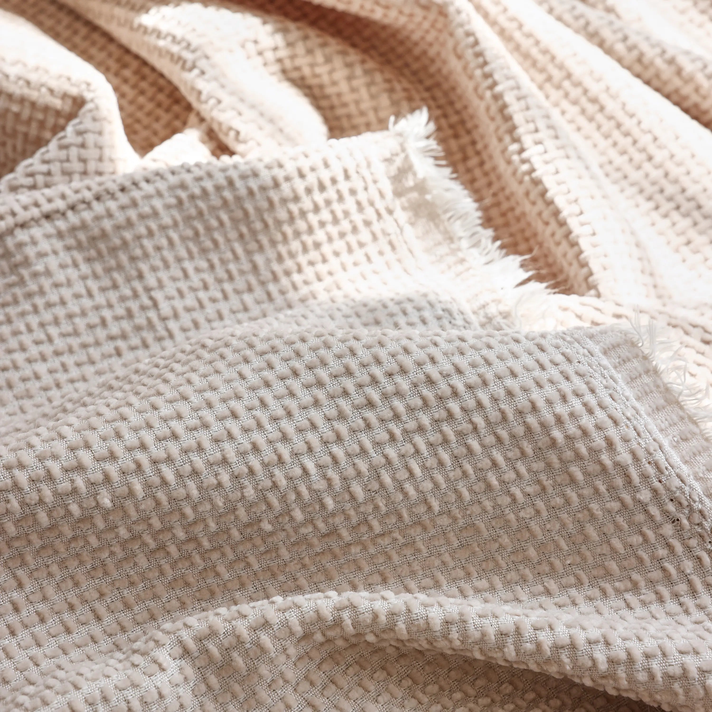 Chenille Thickened Solid Couch Blanket Throws, Reversible Couch Covers for Sectional Couches