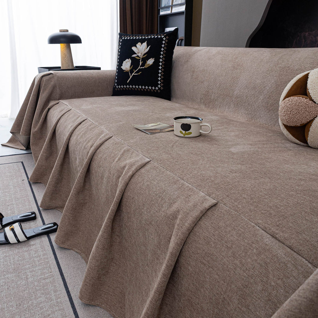Water Repellent Couch Cover, Non Slip Furniture Protector for Leather & Fabric Sofa