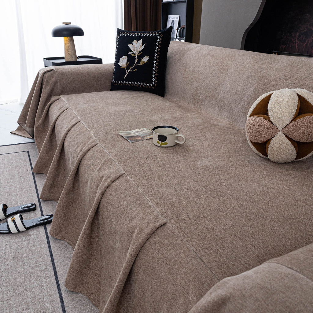 Water Repellent Couch Cover, Non Slip Furniture Protector for Leather & Fabric Sofa