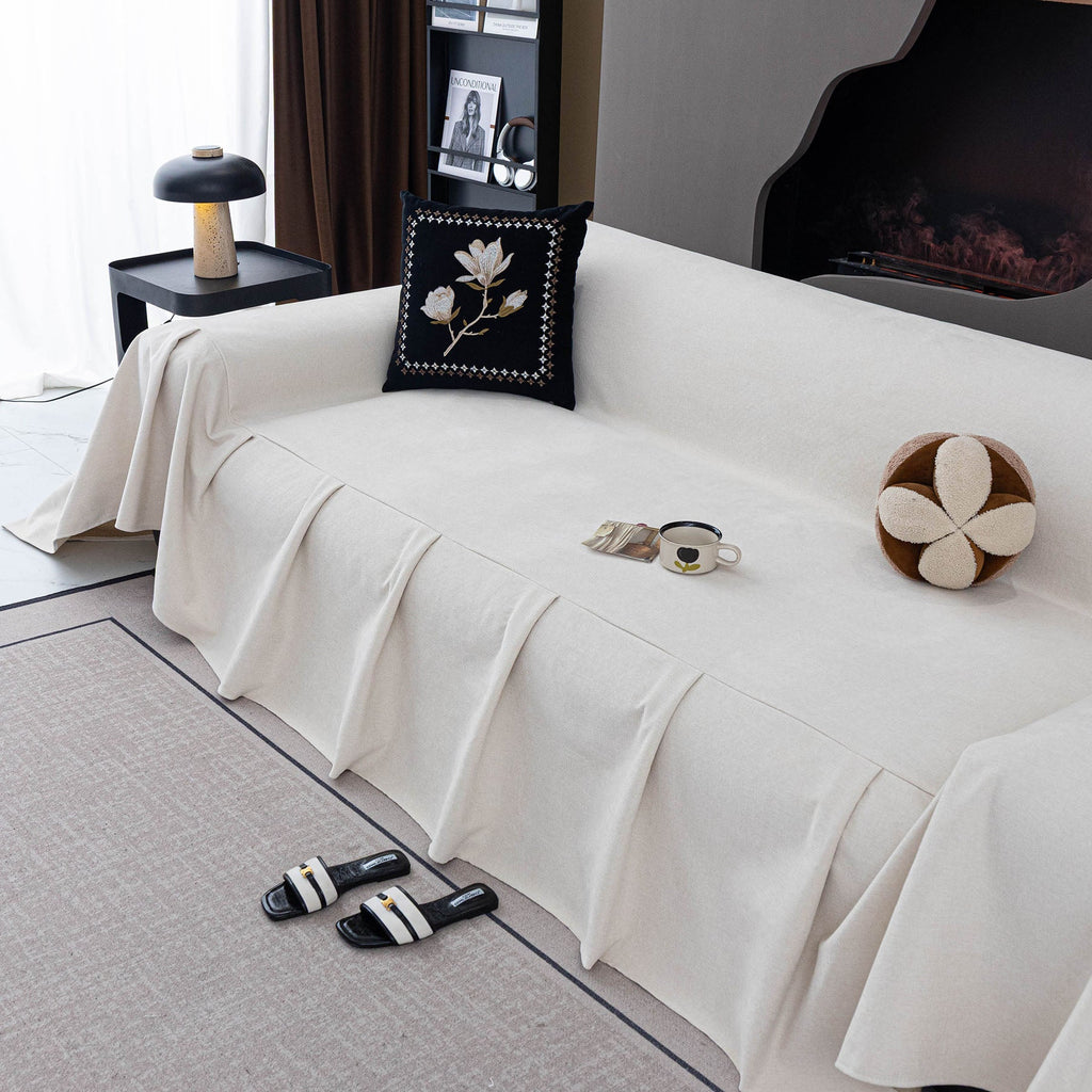 Water Repellent Couch Cover, Non Slip Furniture Protector for Leather & Fabric Sofa