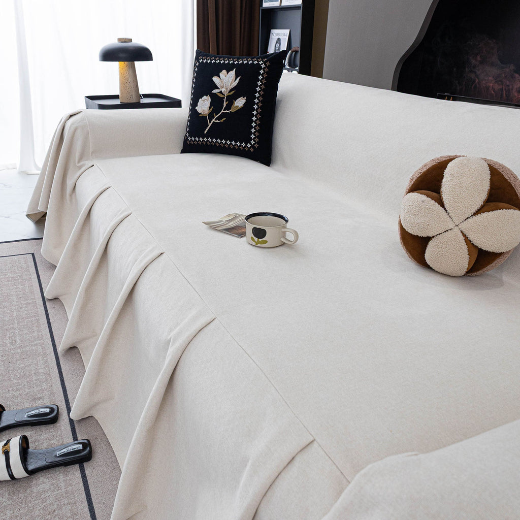 Water Repellent Couch Cover, Non Slip Furniture Protector for Leather & Fabric Sofa