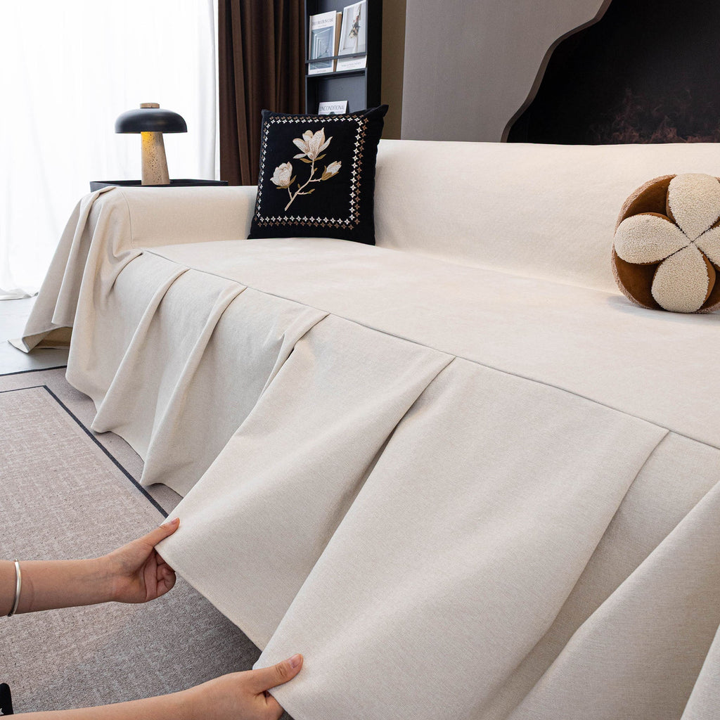 Water Repellent Couch Cover, Non Slip Furniture Protector for Leather & Fabric Sofa