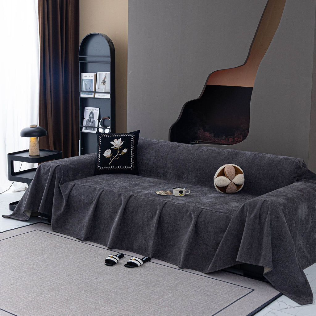 Water Repellent Couch Cover, Non Slip Furniture Protector for Leather & Fabric Sofa