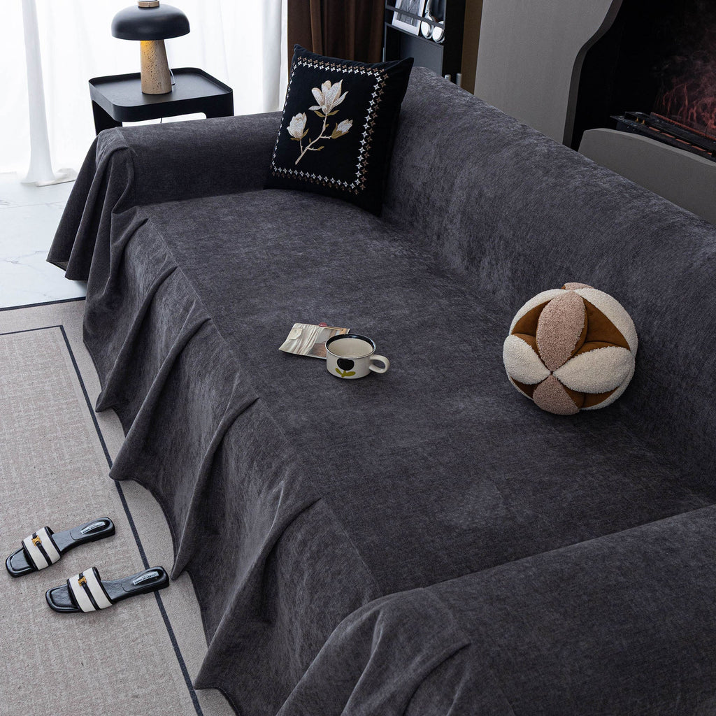 Water Repellent Couch Cover, Non Slip Furniture Protector for Leather & Fabric Sofa
