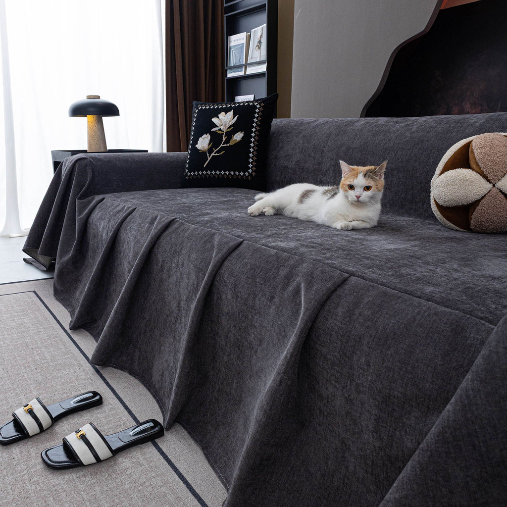 Water Repellent Couch Cover, Non Slip Furniture Protector for Leather & Fabric Sofa