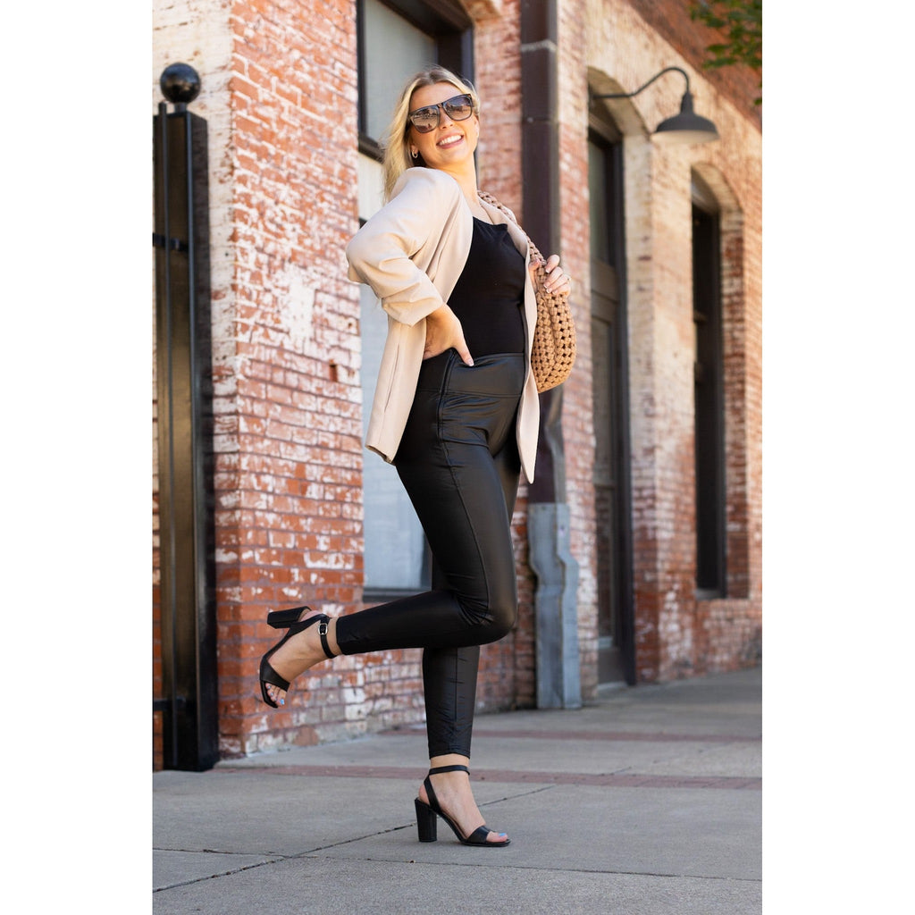 Ready to Ship  | The Farrah High-Waisted Faux Leather Leggings