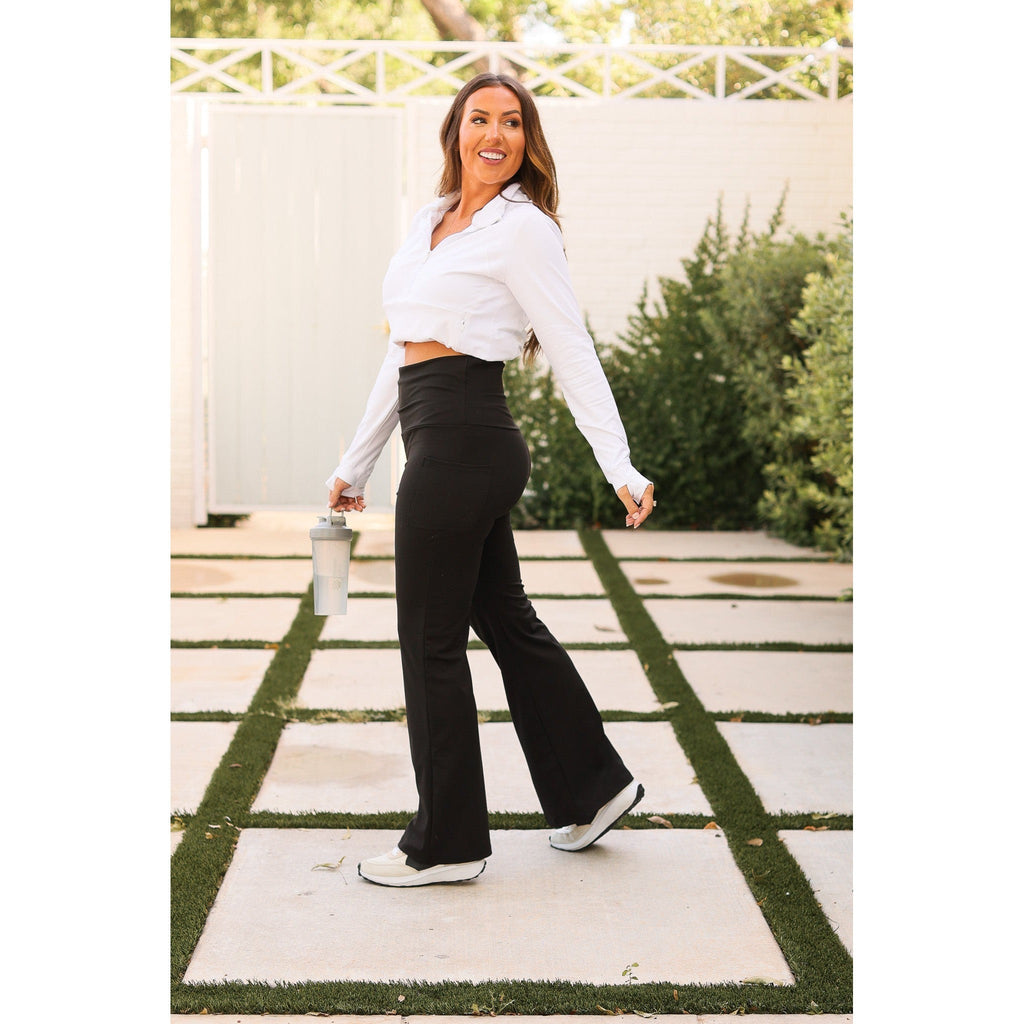 The Deluxe Paige Fold-over, Tummy Control Leggings Round 4 - Luxe Leggings by Julia Rose®