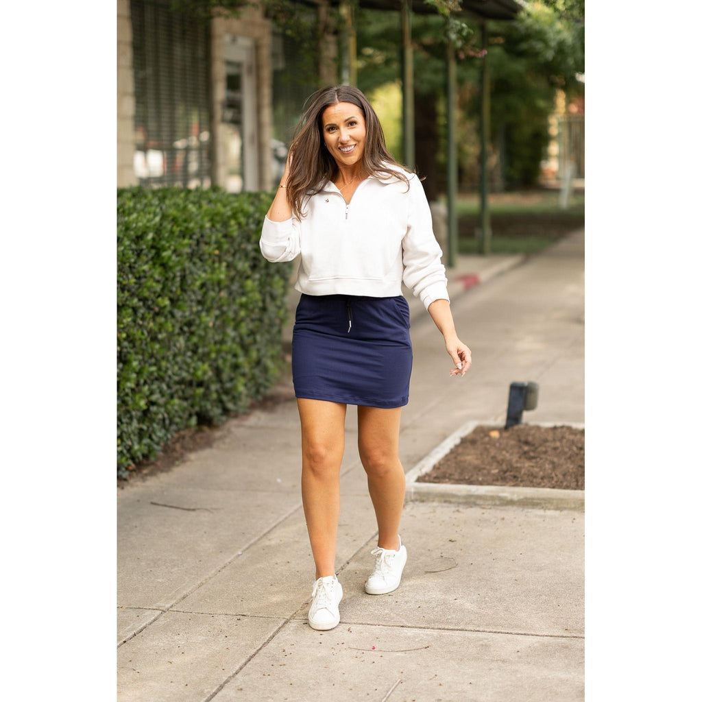 The Naomi NAVY Jogger Skirt