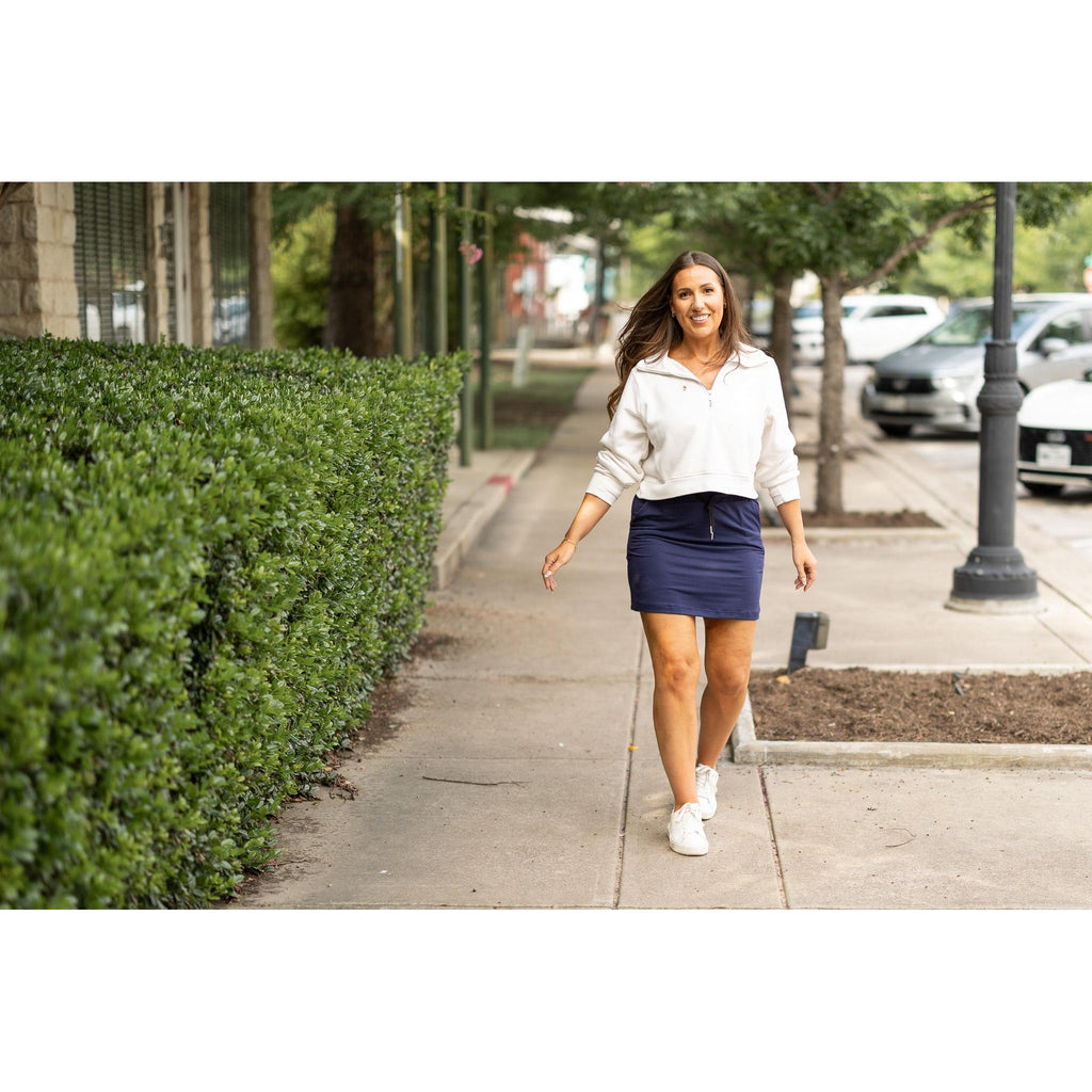 The Naomi NAVY Jogger Skirt